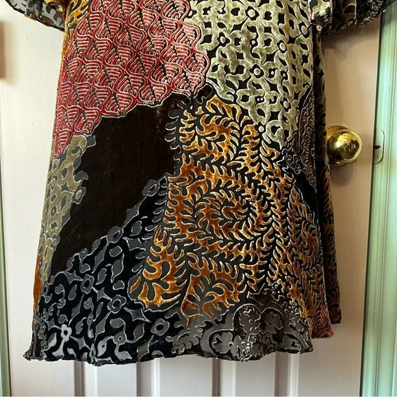 NWT Muse for Boston Proper Boho Velvet Mixed Dress Size 4 - Picture 6 of 11